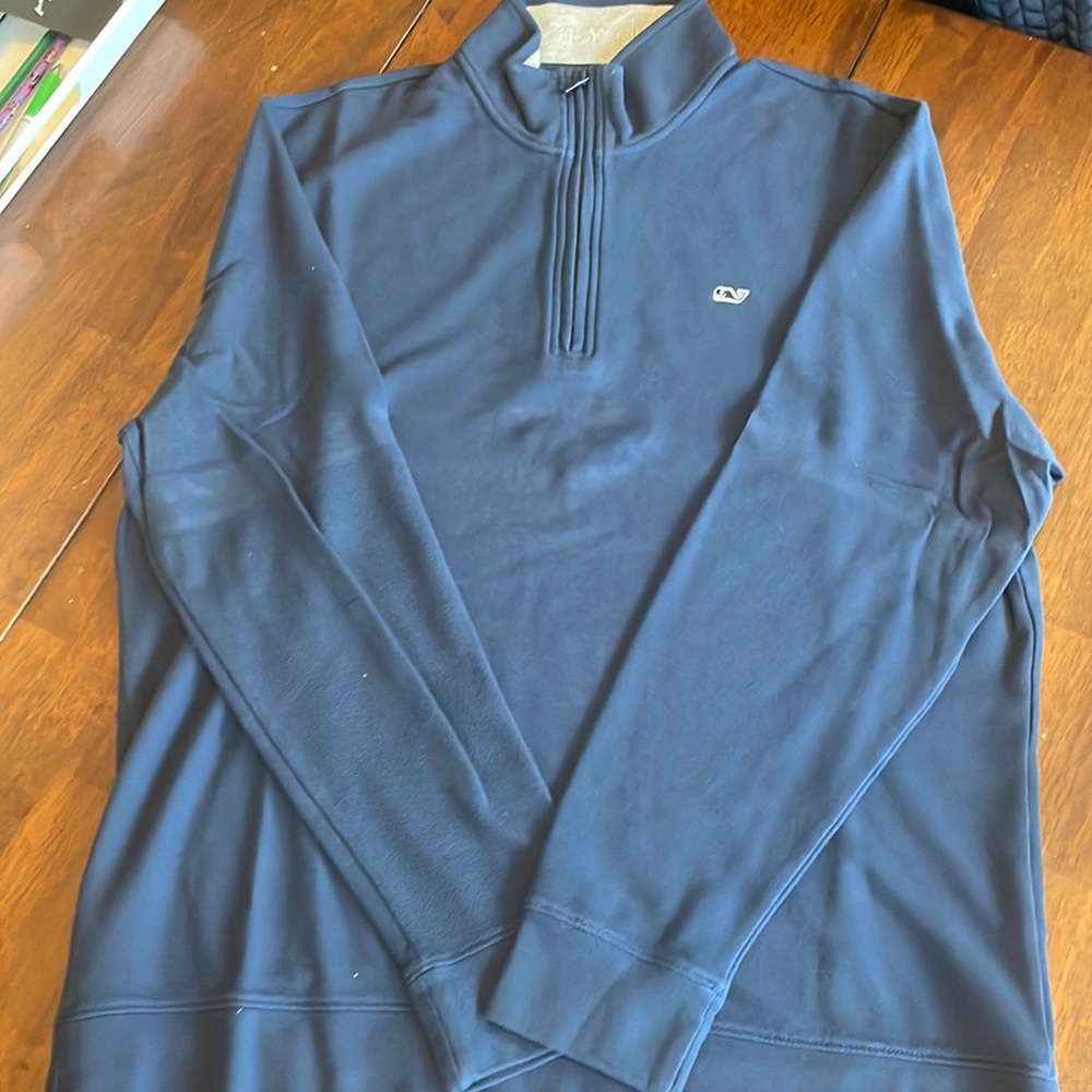 Vineyard Vines Cotton Zip-Up logo Sweatshirt -L
